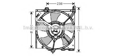 Вентилятор, охлаждение двигателя AVA QUALITY COOLING DN7503