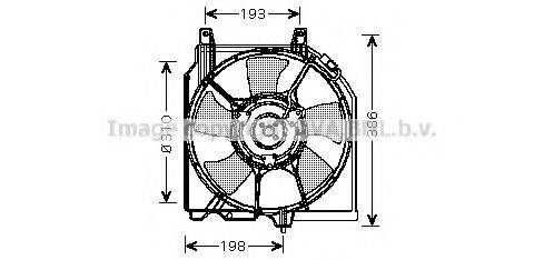 Вентилятор, охлаждение двигателя AVA QUALITY COOLING DN7523