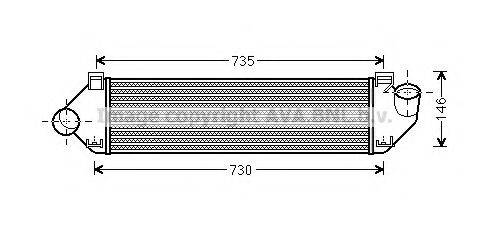 Интеркулер AVA QUALITY COOLING FD4438