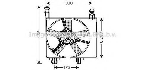 Вентилятор, охлаждение двигателя AVA QUALITY COOLING FD7524