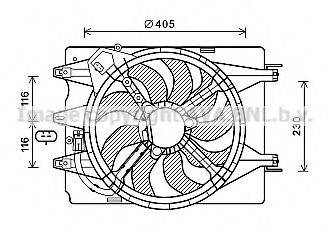AVA QUALITY COOLING FT7601 Вентилятор, охлаждение двигателя