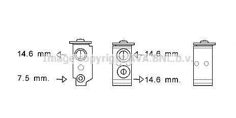 AVA QUALITY COOLING HY1363 Расширительный клапан, кондиционер