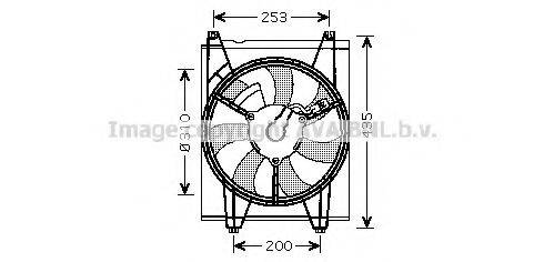 Вентилятор, охлаждение двигателя AVA QUALITY COOLING KA7513