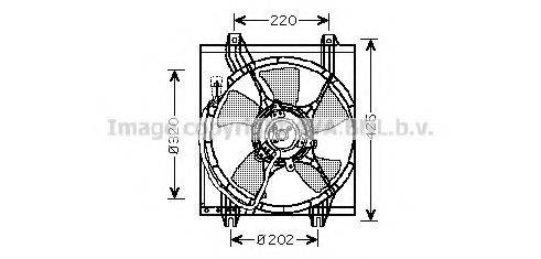Вентилятор, охлаждение двигателя AVA QUALITY COOLING MT7526