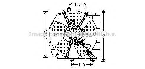Вентилятор, охлаждение двигателя AVA QUALITY COOLING MZ7513