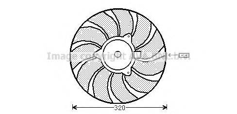 Вентилятор, охлаждение двигателя AVA QUALITY COOLING OL7540