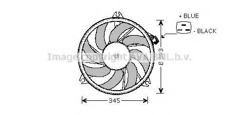 Вентилятор, охлаждение двигателя AVA QUALITY COOLING PE7524