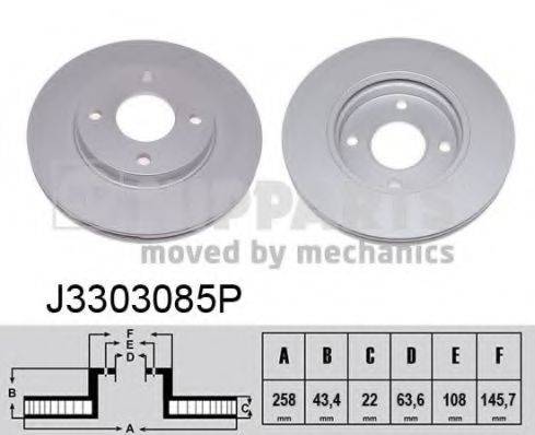Тормозной диск NIPPARTS J3303085P