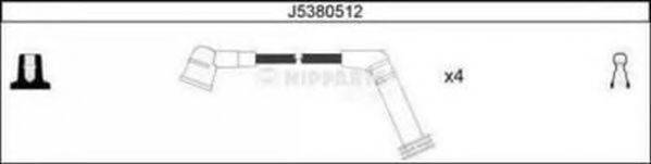 Комплект проводов зажигания NIPPARTS J5380512