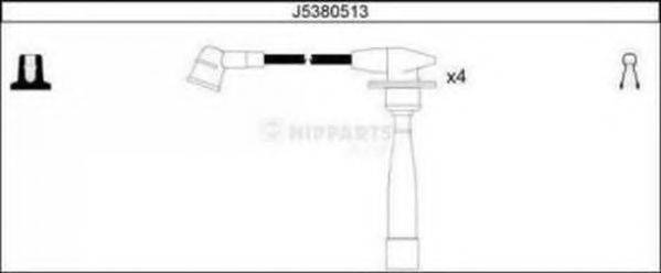 NIPPARTS J5380513 Комплект проводов зажигания