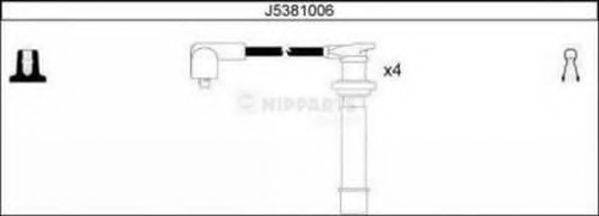 Комплект проводов зажигания NIPPARTS J5381006