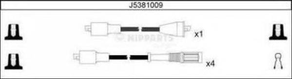 NIPPARTS J5381009 Комплект проводов зажигания