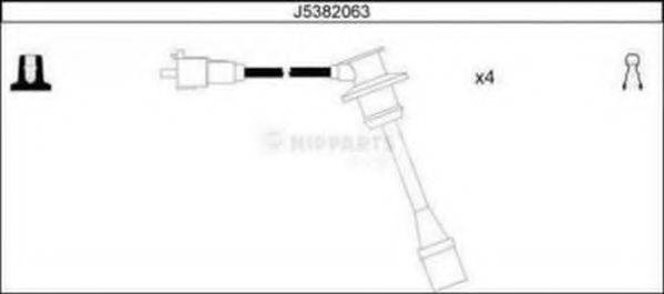 NIPPARTS J5382063 Комплект проводов зажигания