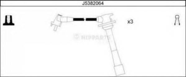 NIPPARTS J5382064 Комплект проводов зажигания
