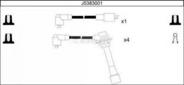 Комплект проводов зажигания NIPPARTS J5383001