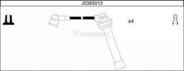 Комплект проводов зажигания NIPPARTS J5383013