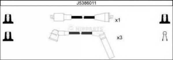 Комплект проводов зажигания NIPPARTS J5386011