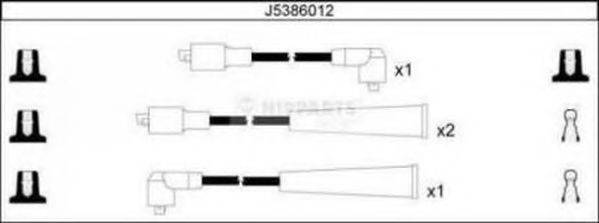 Комплект проводов зажигания NIPPARTS J5386012