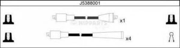 NIPPARTS J5388001 Комплект проводов зажигания