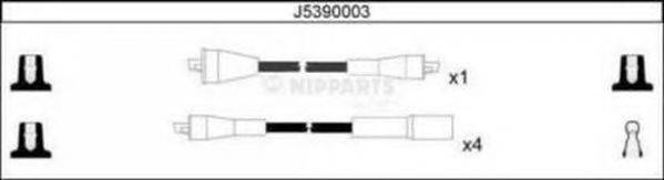 NIPPARTS J5390003 Комплект проводов зажигания