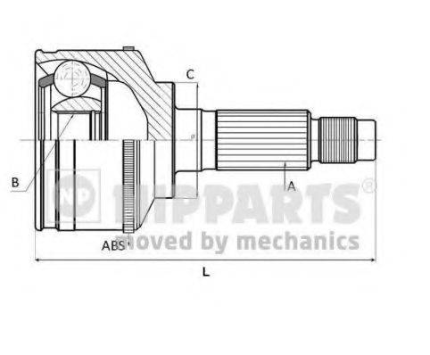 Шарнирный комплект, приводной вал NIPPARTS N2820917