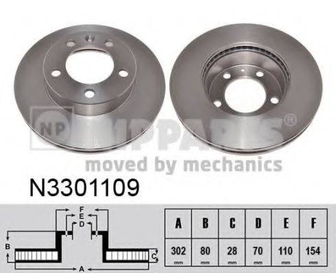 NIPPARTS N3301109 Тормозной диск