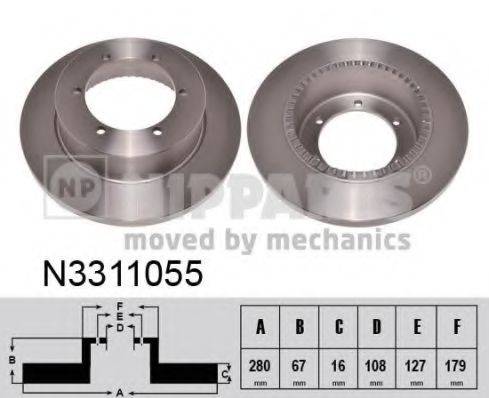 Тормозной диск NIPPARTS N3311055