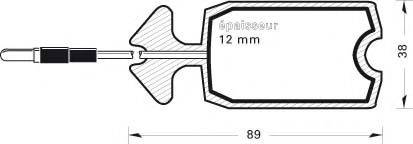 MGA 152 Комплект тормозных колодок, дисковый тормоз