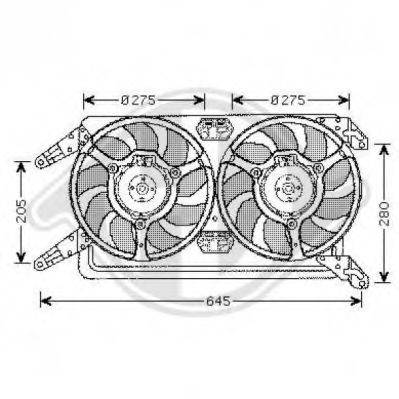 Вентилятор, охлаждение двигателя DIEDERICHS 3051101