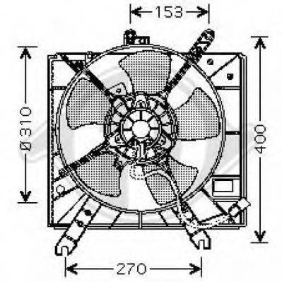 Вентилятор, конденсатор кондиционера DIEDERICHS 6540101