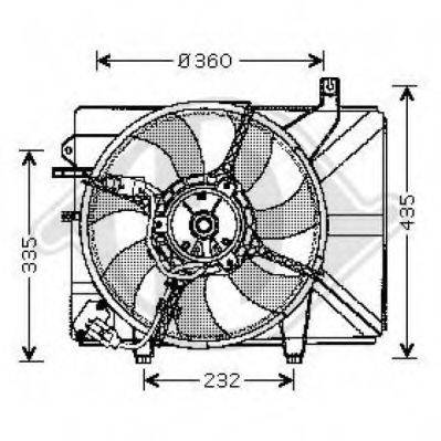 DIEDERICHS 6805101 Вентилятор, охлаждение двигателя