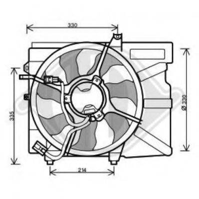 Вентилятор, охлаждение двигателя DIEDERICHS 6805201