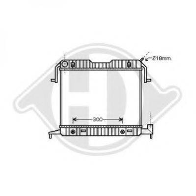Радиатор, охлаждение двигателя DIEDERICHS 8501333
