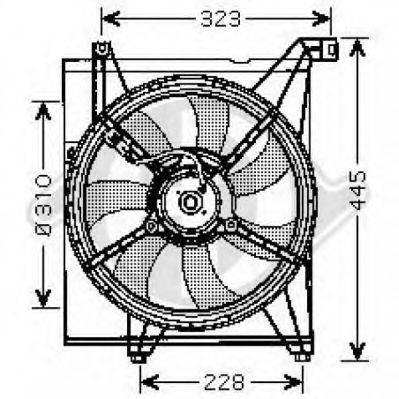 Вентилятор, охлаждение двигателя DIEDERICHS 8655203
