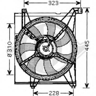 Вентилятор, охлаждение двигателя DIEDERICHS 8655207