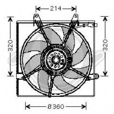 Вентилятор, охлаждение двигателя DIEDERICHS 8658017