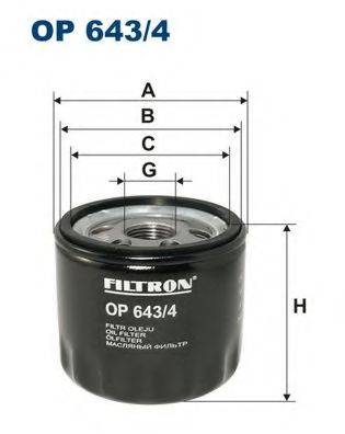 Масляный фильтр FILTRON OP643/4