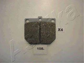 Комплект тормозных колодок, дисковый тормоз ASHIKA 50-01-108