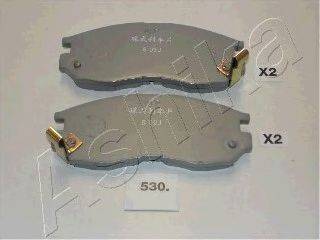 Комплект тормозных колодок, дисковый тормоз ASHIKA 50-05-530
