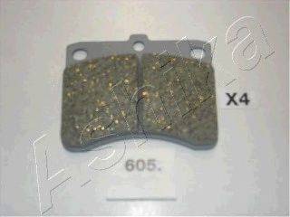 Комплект тормозных колодок, дисковый тормоз ASHIKA 50-06-605