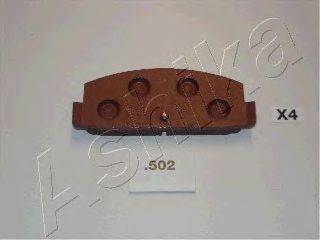 Комплект тормозных колодок, дисковый тормоз ASHIKA 51-05-502