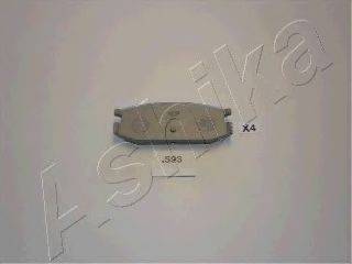 Комплект тормозных колодок, дисковый тормоз ASHIKA 51-05-593