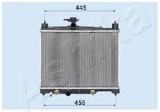 Радиатор, охлаждение двигателя ASHIKA RDA153014