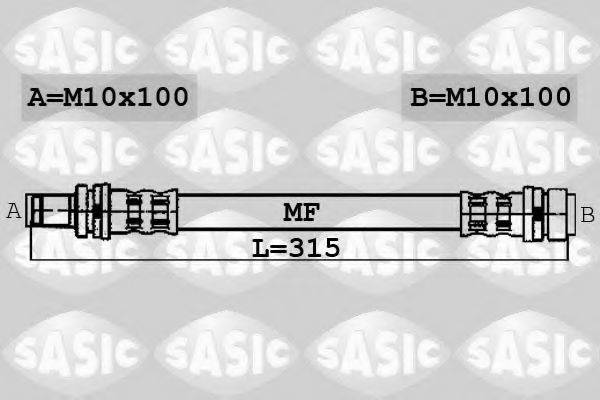 SASIC 6606004 Тормозной шланг