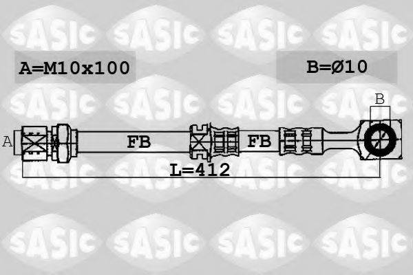 Тормозной шланг SASIC 6606043