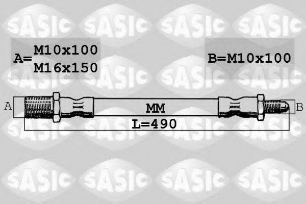 SASIC SBH6347 Тормозной шланг