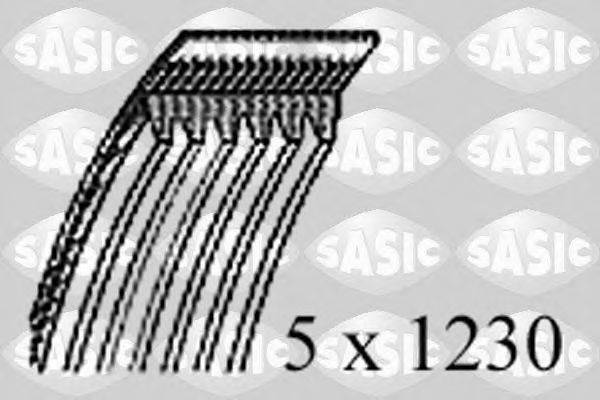 SASIC 1770057 Поликлиновой ремень