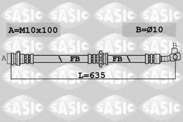 Тормозной шланг SASIC 6606154