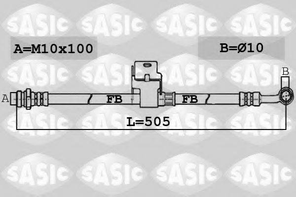 Тормозной шланг SASIC 6606165