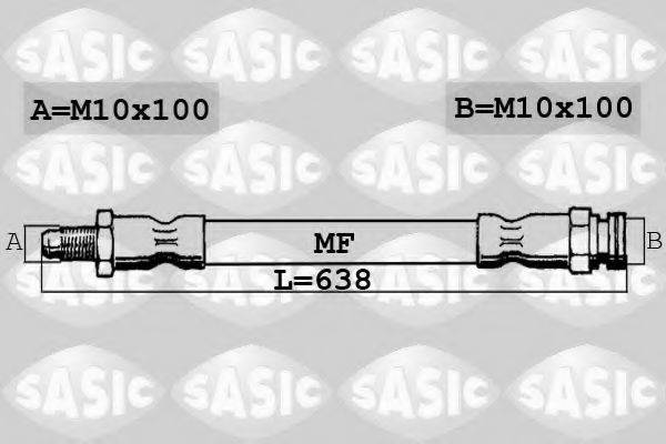 Тормозной шланг SASIC 6606179